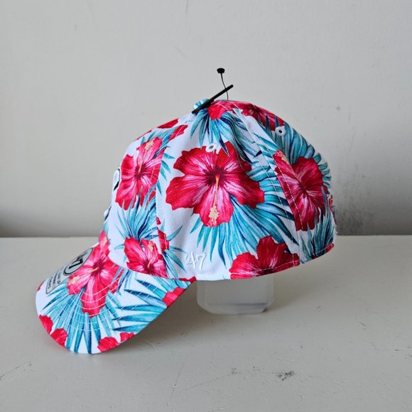 Cleveland Cavaliers Hat Cap Strap Back Tropical Floral 47 Clean Up NBA Womens - Picture 4 of 12